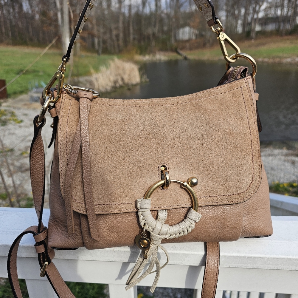 See By Chloe Pink/Tan Joan Shoulder Bag - Picture 4 of 11